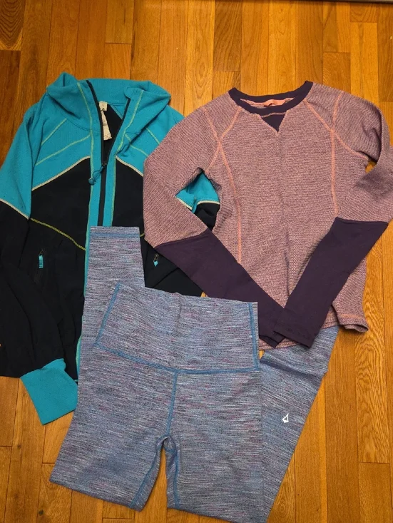 Ivivva Athlitica Size 12 Jacket Long Sleeve & Leggings - Picture 1 of 11